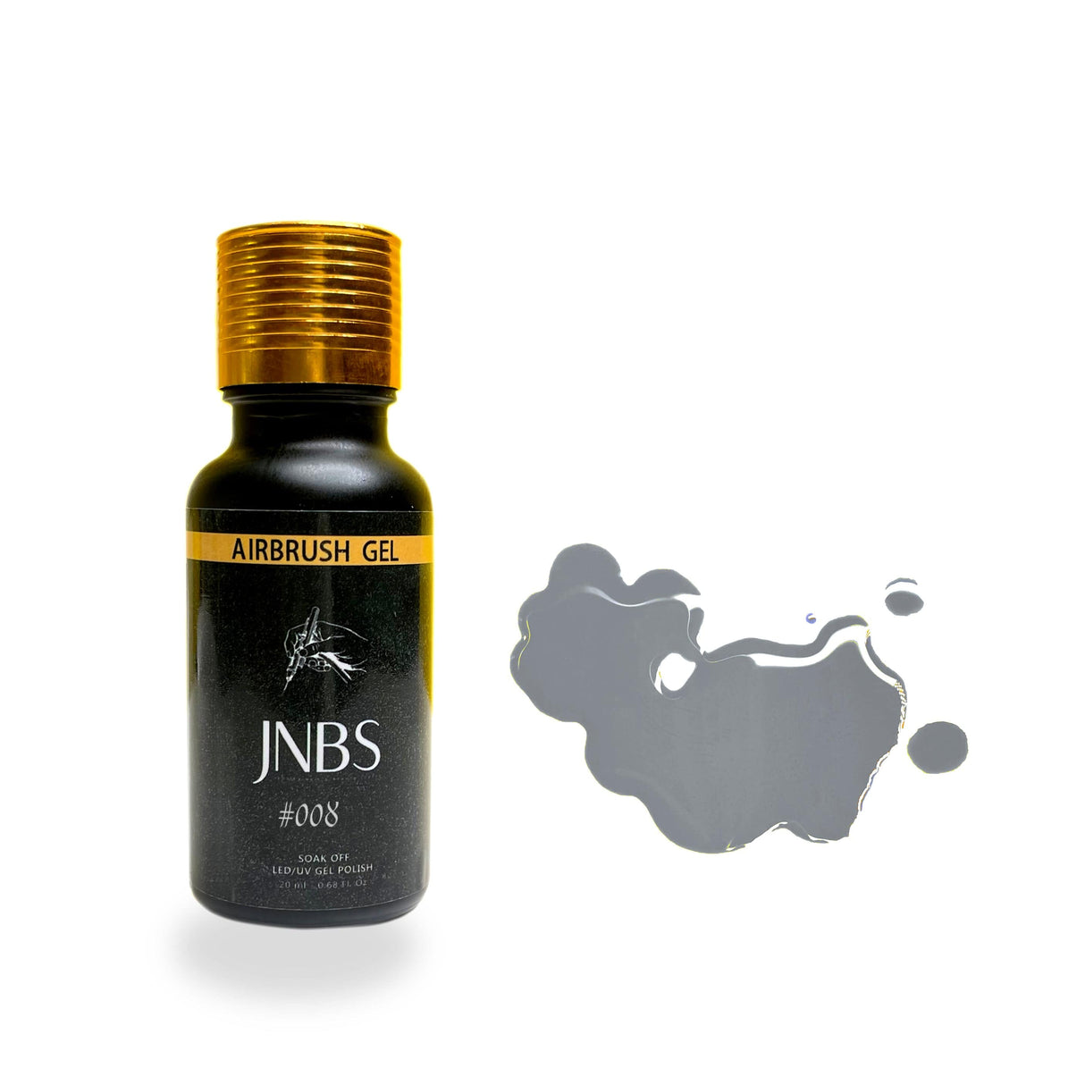 JNBS Airbrush Gel Color Solid 20mL 008 Clay Grey
