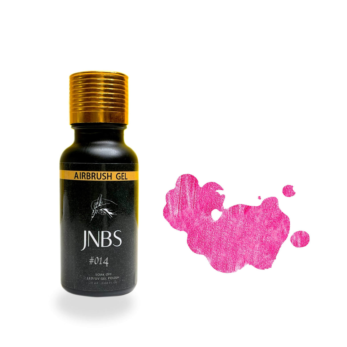 JNBS Airbrush Gel Color Metallic 20mL 014 Hot Pink