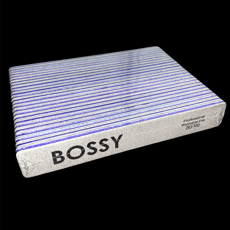 BOSSY Washable File Jumbo (Square) ZEBRA (80/100)