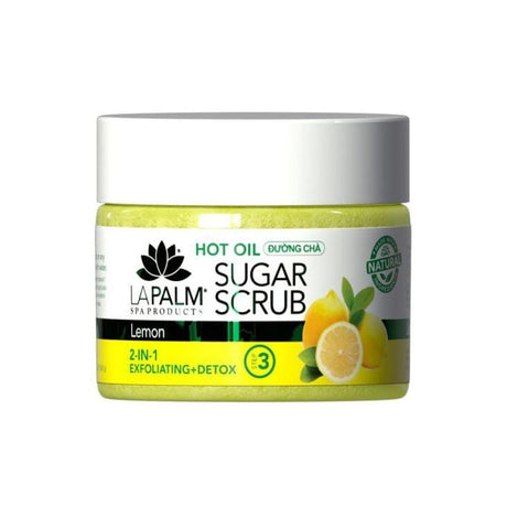 La Palm - Hot Oil Sugar Scrub #Lemon (12 oz) - Jessica Nail & Beauty Supply - Canada Nail Beauty Supply - Sugar Scrub