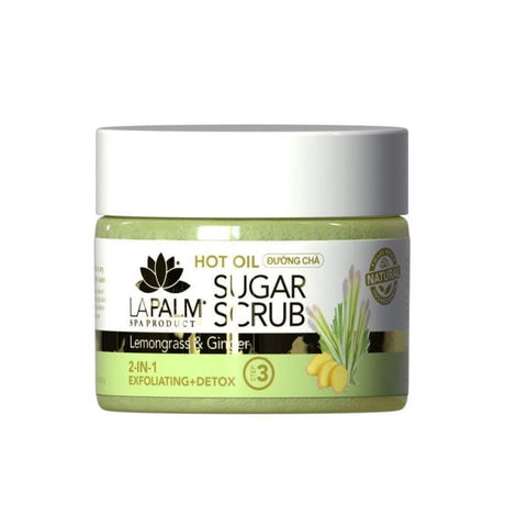 La Palm - Hot Oil Sugar Scrub #Lemongrass & Ginger (12 oz) - Jessica Nail & Beauty Supply - Canada Nail Beauty Supply - Sugar Scrub