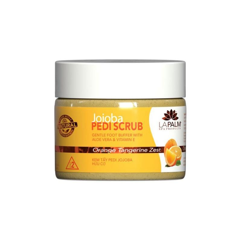 La Palm - Jojoba Pedi Scrub #Orange Tangerine Zest (12 oz) - Jessica Nail & Beauty Supply - Canada Nail Beauty Supply - Pedi Scrub