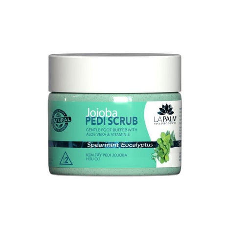 La Palm - Jojoba Pedi Scrub #Spearmint Eucalyptus (12 oz) - Jessica Nail & Beauty Supply - Canada Nail Beauty Supply - Pedi Scrub