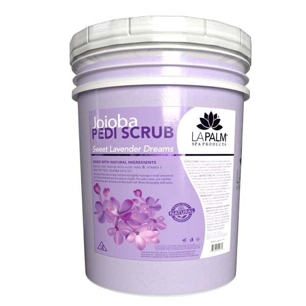 La Palm Jojoba Pedi Scrub Lavender Purple Bucket of 5 gal