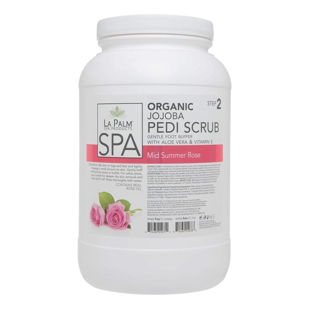 La Palm Jojoba Pedi Scrub - Mid Summer Rose - 1GAL - Jessica Nail & Beauty Supply - Canada Nail Beauty Supply - Pedi Scrub
