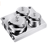 Ikonna Stainless Steel Empty Liquid Container With Lids (Set of 3pcs)