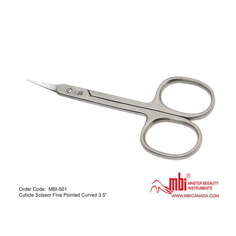 MBI-501 Cuticle Scissor Fine Pointed Curved Size 3.5″ - Jessica Nail & Beauty Supply - Canada Nail Beauty Supply - Scissors