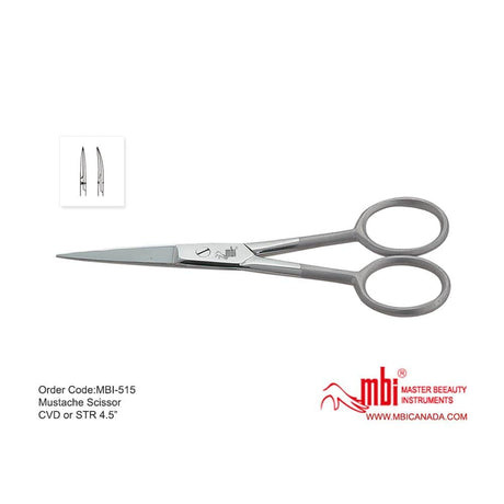 MBI-515 Mustache Scissor CVD or STR Size 4.5″ - Jessica Nail & Beauty Supply - Canada Nail Beauty Supply - Scissors