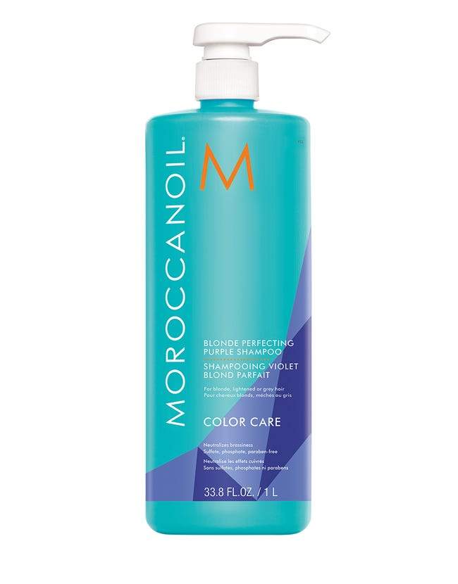 Moroccanoil - Color Care - Blonde Perfecting Purple Shampoo - 33.8 fl. oz / 1 L - Jessica Nail & Beauty Supply - Canada Nail Beauty Supply - SHAMPOO & CONDITIONER