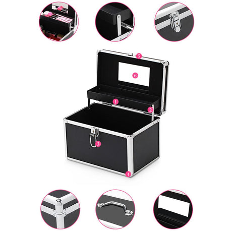 JNBS Professional Aluminum Makeup Case