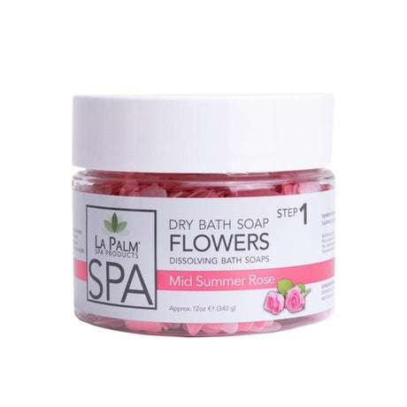 La Palm - Dry Bath Soap Flowers #Mid Summer Rose (12 oz) - Jessica Nail & Beauty Supply - Canada Nail Beauty Supply - Spa Soap