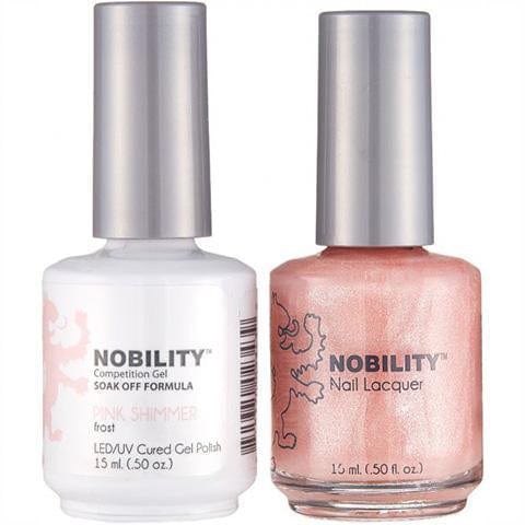 Nobility Duo Gel + Lacquer - NBCS025 Pink Shimmer - Jessica Nail & Beauty Supply - Canada Nail Beauty Supply - NOBILITY DUO MATCHING