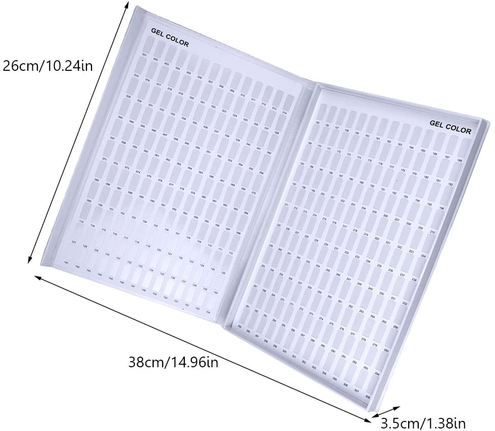 JNBS Gel Polish Book Color Chart Display 308 rooms