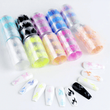 JNBS Nail Foil  Fire Flame Glow In The Dark