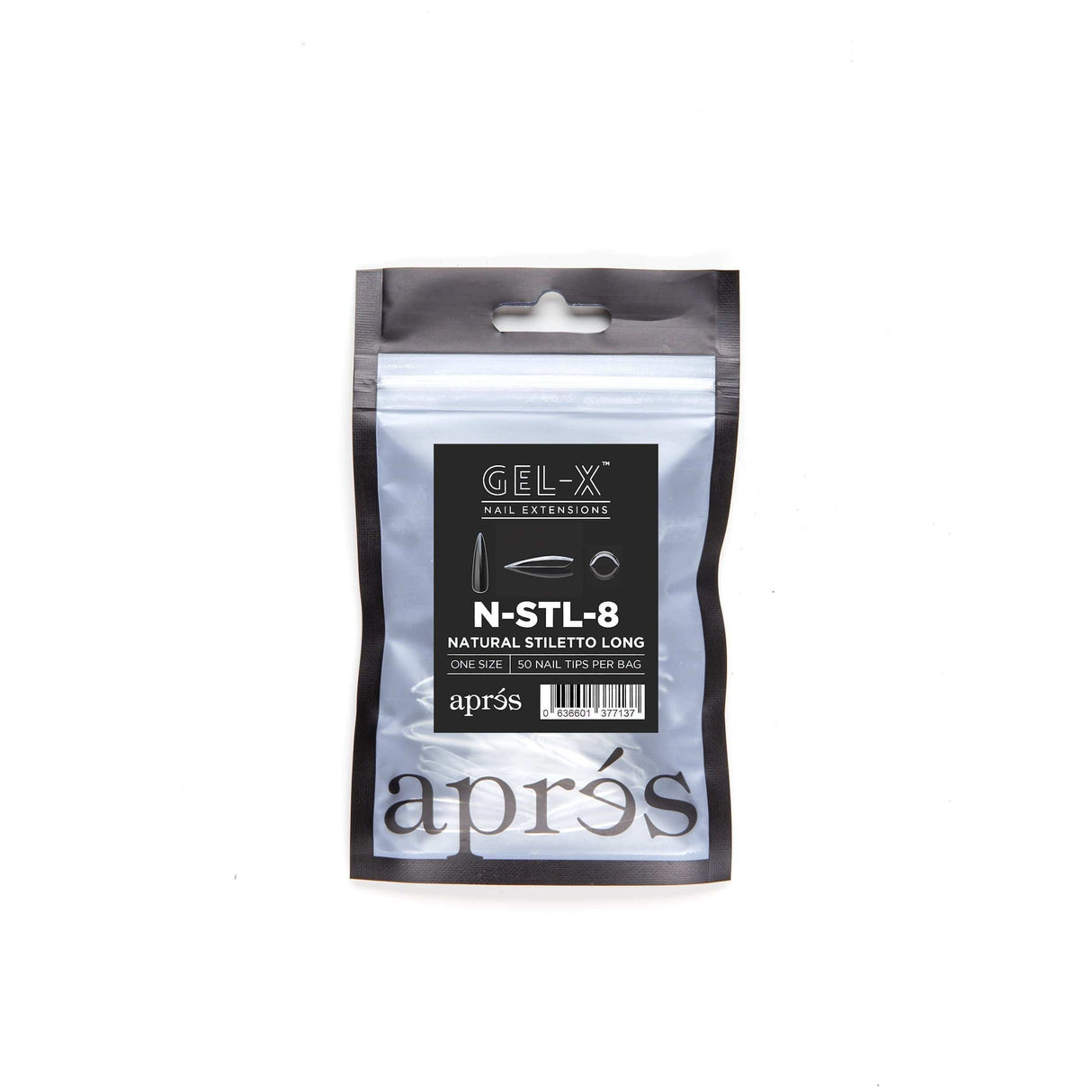 Apres Refill Bags (50pcs) Natural Stiletto Long