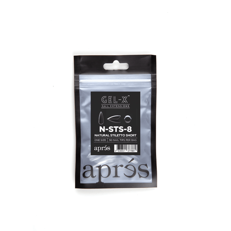 Apres Refill Bags (50pcs) Natural Stiletto Short