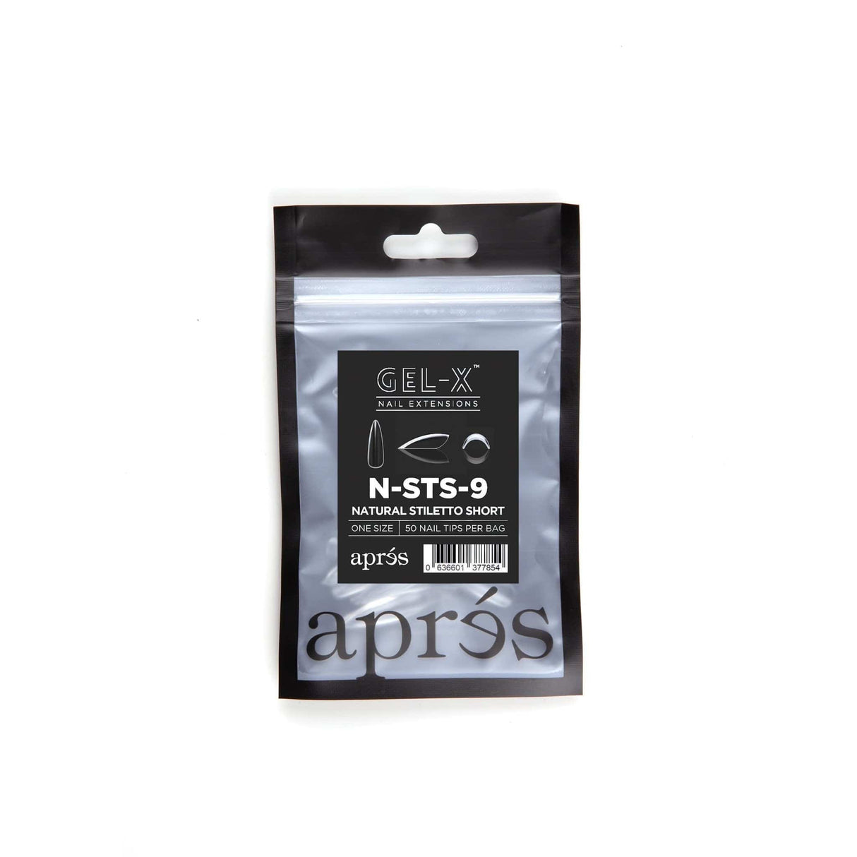 Apres Refill Bags (50pcs) Natural Stiletto Short