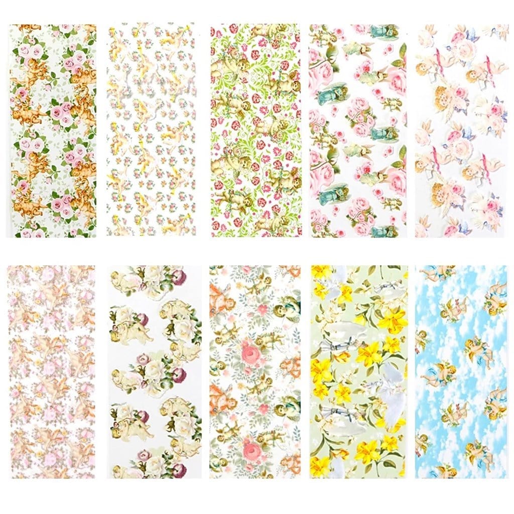 JNBS Nail Foil Box of 10 Sheets Angel