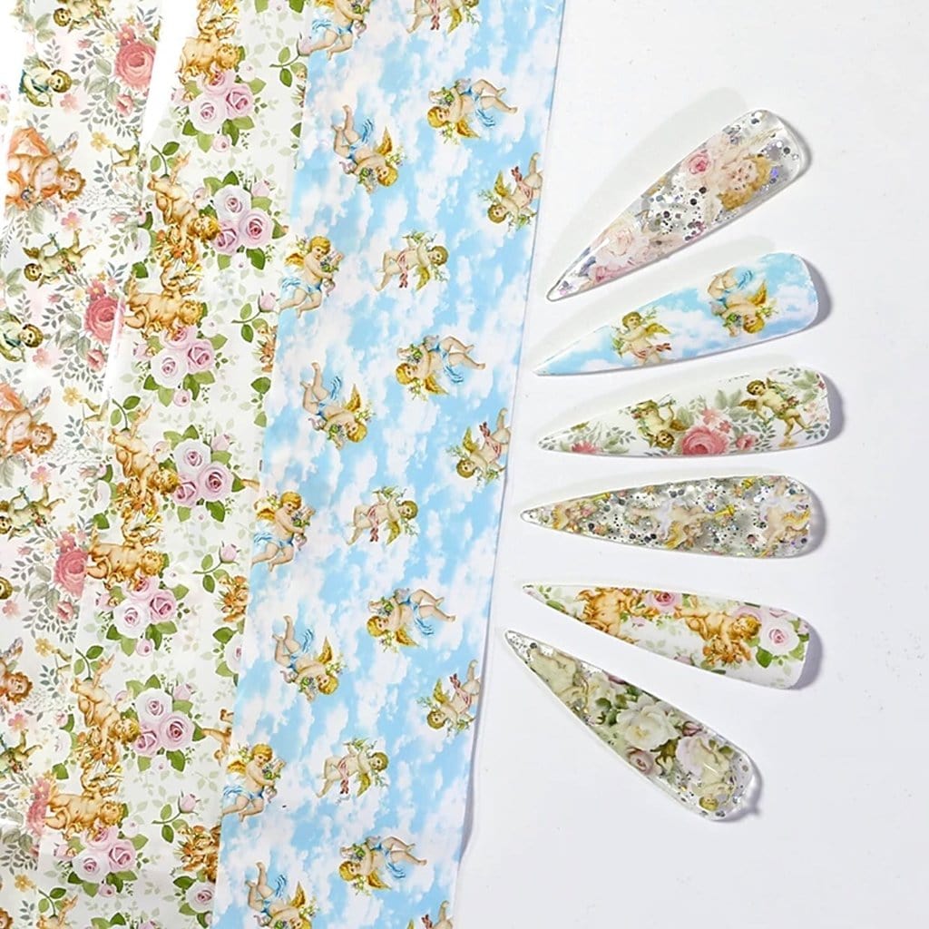 JNBS Nail Foil Box of 10 Sheets Angel