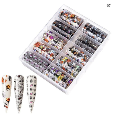 JNBS Nail Foil Box of 10 Sheets Halloween 01