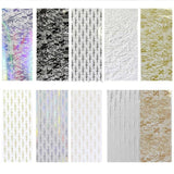 JNBS Nail Foil Box of 10 Sheets Letters