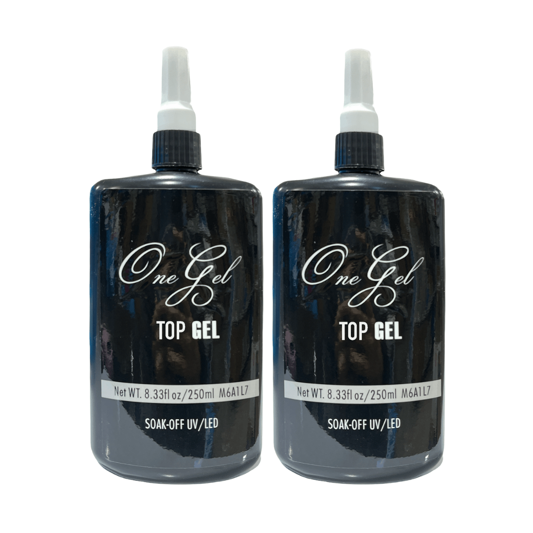 ONEGEL No Cleanse Top Coat & Base Coat Duo 8oz Set of 2pcs