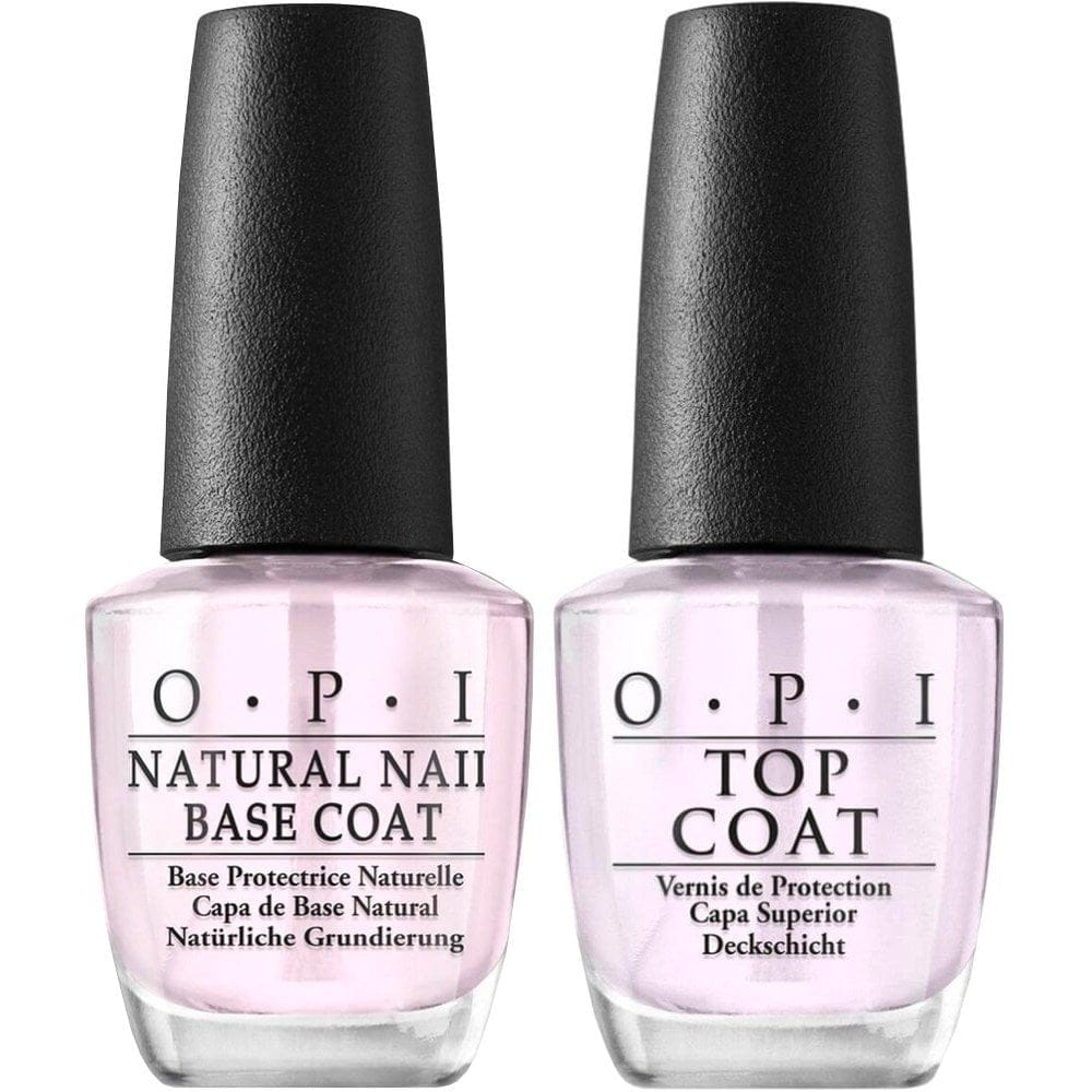 OPI Nail Lacquer BUNDLE Natural Base & Top Coat (NT T10 & T30)