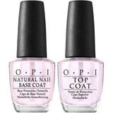 OPI Nail Lacquer BUNDLE Natural Base & Top Coat (NT T10 & T30)