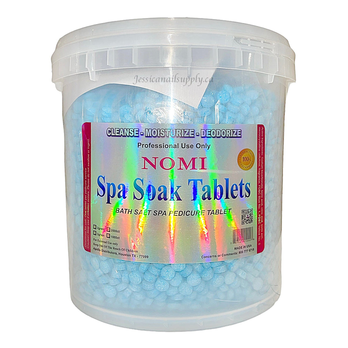 NOMI Spa Soak Tablets MINT Pedicure Salt Mini Tablet