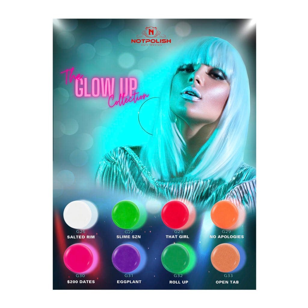 NOTPOLISH Powder Glow In The Dark Collection The Glow Up