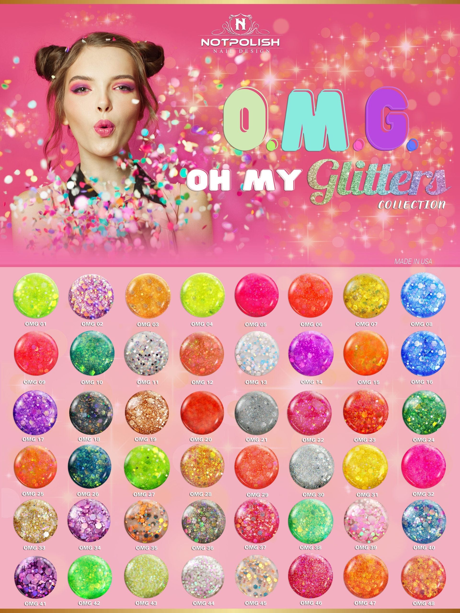 La clearance glitter designs