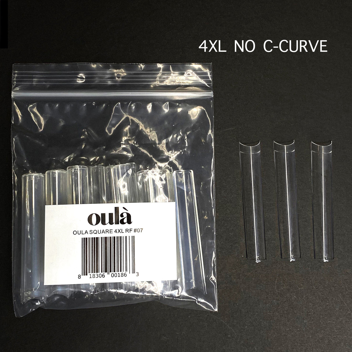 Oulà SQUARE 4XL NO C CURVE Refills (Bag of 50pcs) Clear