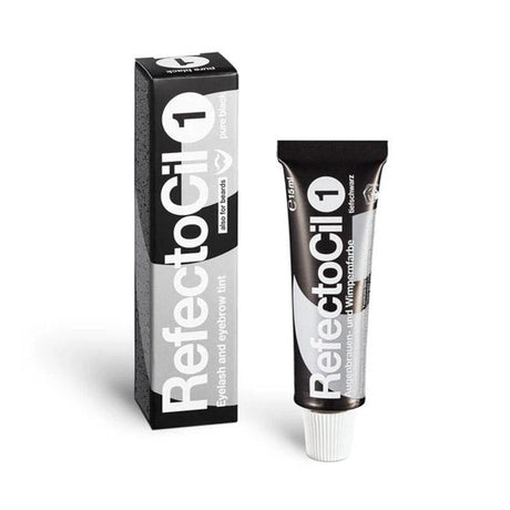RefectoCil - Cream Hair Dye - #1 Pure Black - 0.5 fl. oz / 15 mL [RC-5710] - Jessica Nail & Beauty Supply - Canada Nail Beauty Supply - Eyebrow Tinting