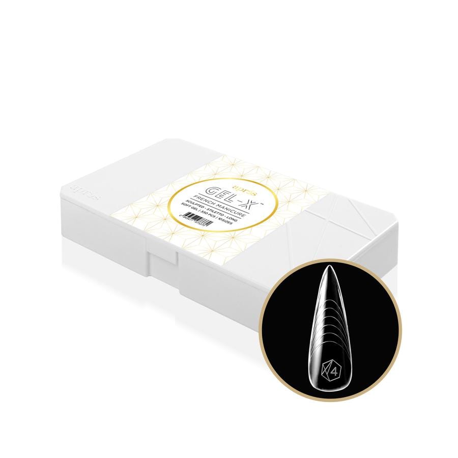 Apres Gel X™ Box of 330pcs French Manicure Sculpted Stiletto Long Tips