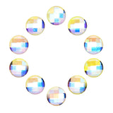 JNBS Crystal Rhinestone Chessboard Circle Flatback Crystal AB