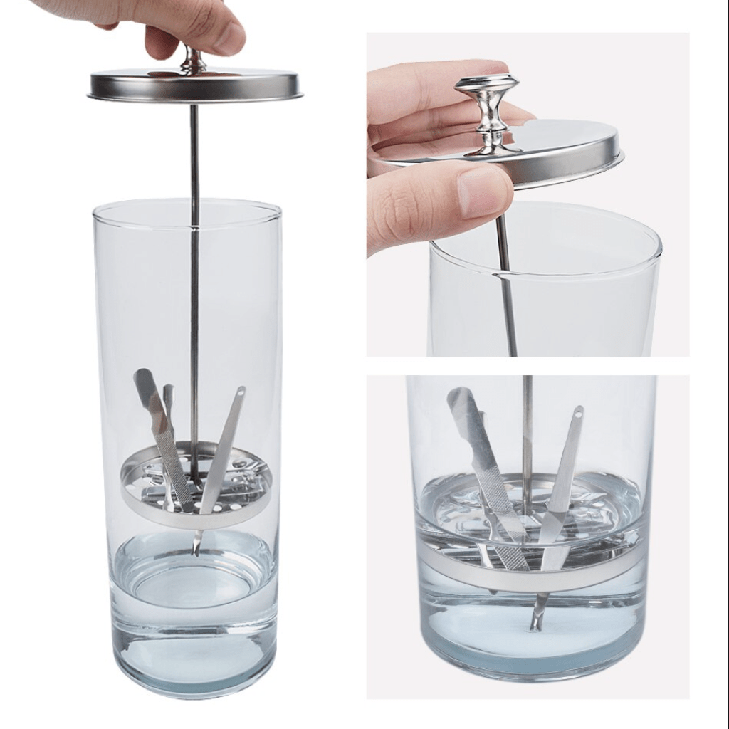 Silver Star Glass Sterilizer Jar (1pc)