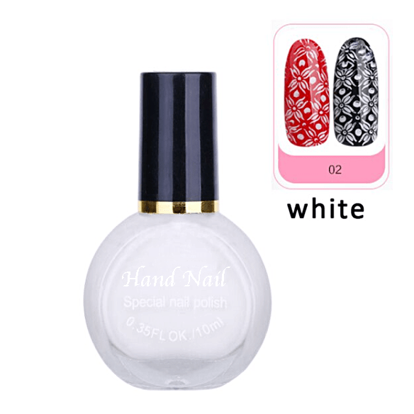 JNBS Stamping Nail Polish White (10ml)