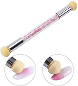 JNBS Nail Art Tool Dual Head Crystal Brush Stamper And Sponge (Assorted Colors)