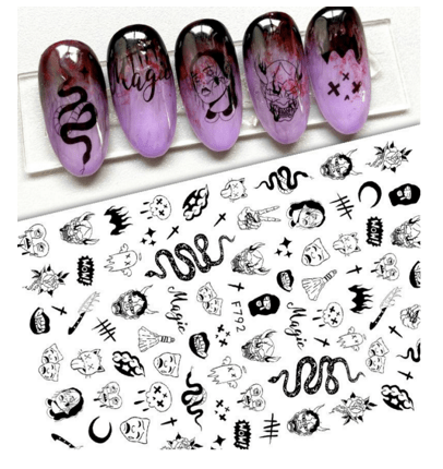 JNBS Nail Sticker Halloween Creepy