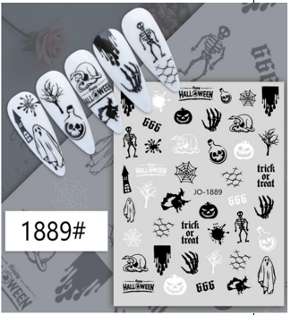 JNBS Nail Sticker Halloween Creepy