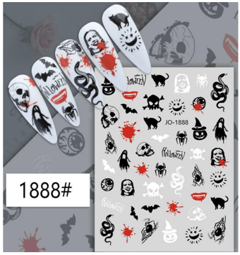 JNBS Nail Sticker Halloween Creepy
