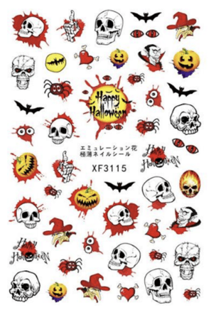 JNBS Nail Sticker Halloween Creepy