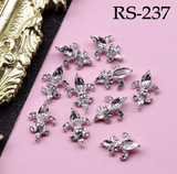 JNBS Alloy with Pearls Crystal Zircon Nail Charm RS236, RS237, RS238