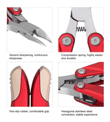 JNBS Nail Clipper Nipper Multifunctional Folding