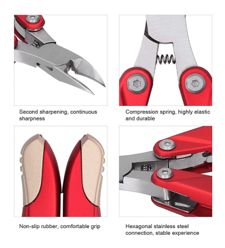 JNBS Nail Clipper Nipper Multifunctional Folding