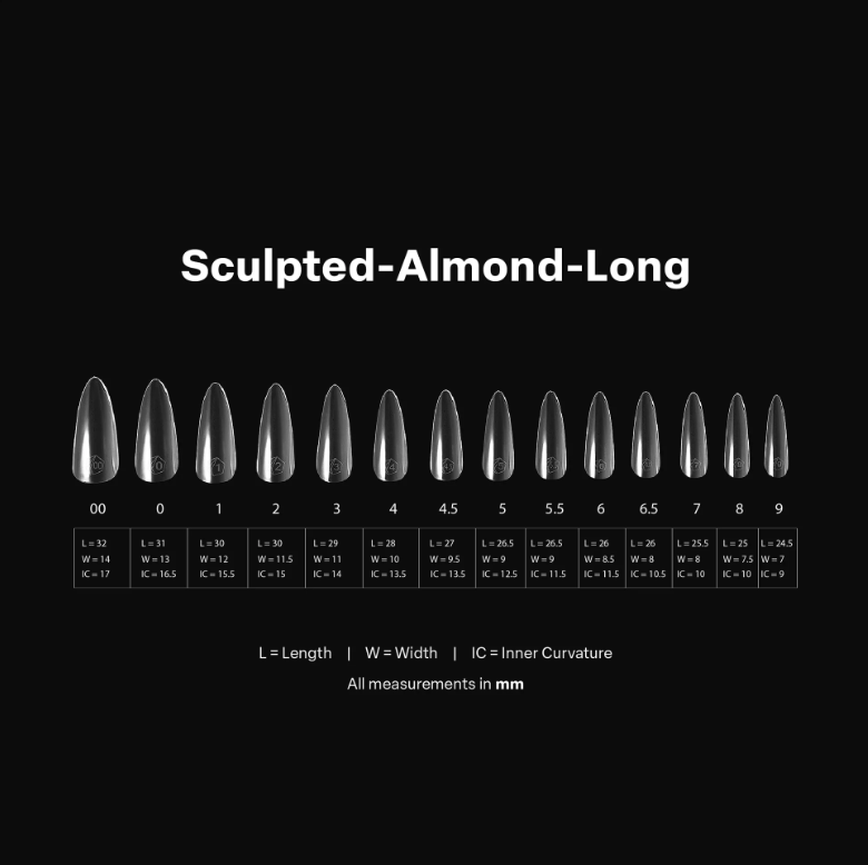 Apres Gel X™ Box of 600pcs / 420pcs 2.0 Sculpted Almond Tips