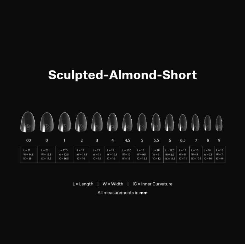 Apres Gel X™ Box of 600pcs / 420pcs 2.0 Sculpted Almond Tips