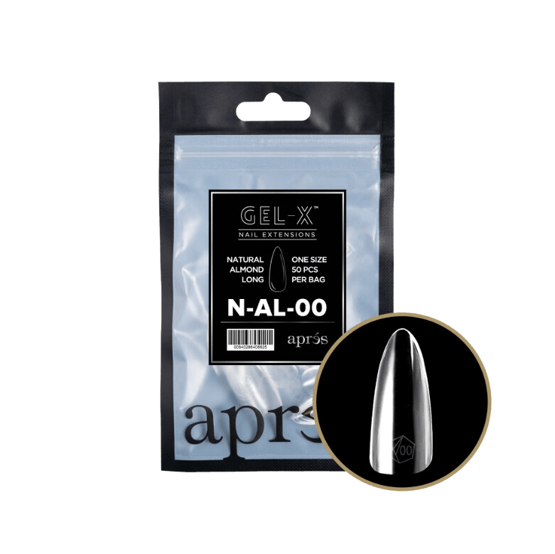 Apres Gel X™ Refill Bags (50pcs) Natural Almond Long Tips