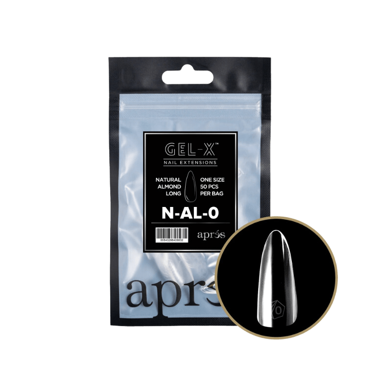 Apres Gel X™ Refill Bags (50pcs) Natural Almond Long Tips