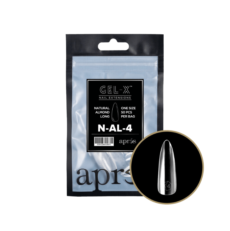 Apres Gel X™ Refill Bags (50pcs) Natural Almond Long Tips